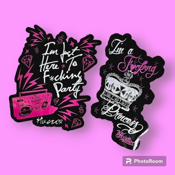 Y2K Hustler Pink Party Princess Magnets - Picture 1 of 7